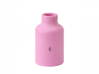 Сопло керамическое №6 d=9,5mm (WP-17-18-26) L=42mm для линзы (Китай)